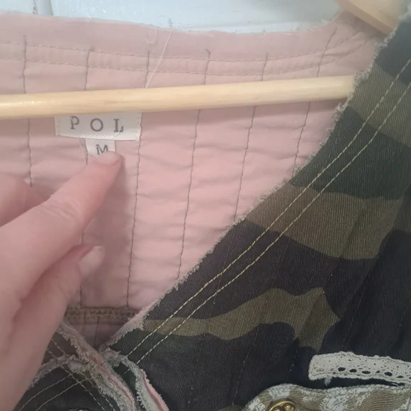 Camouflage Patchwork POL Vest Size Medium 100% Cotton - Picture 5 of 10